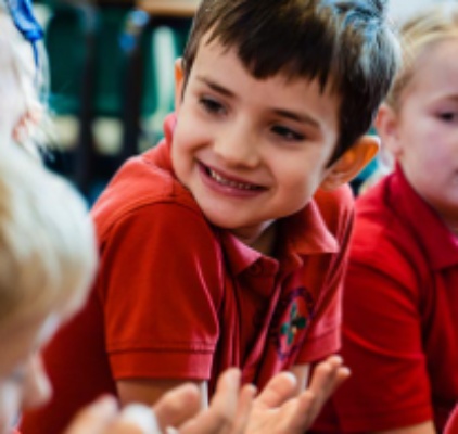 Two Children Smiling